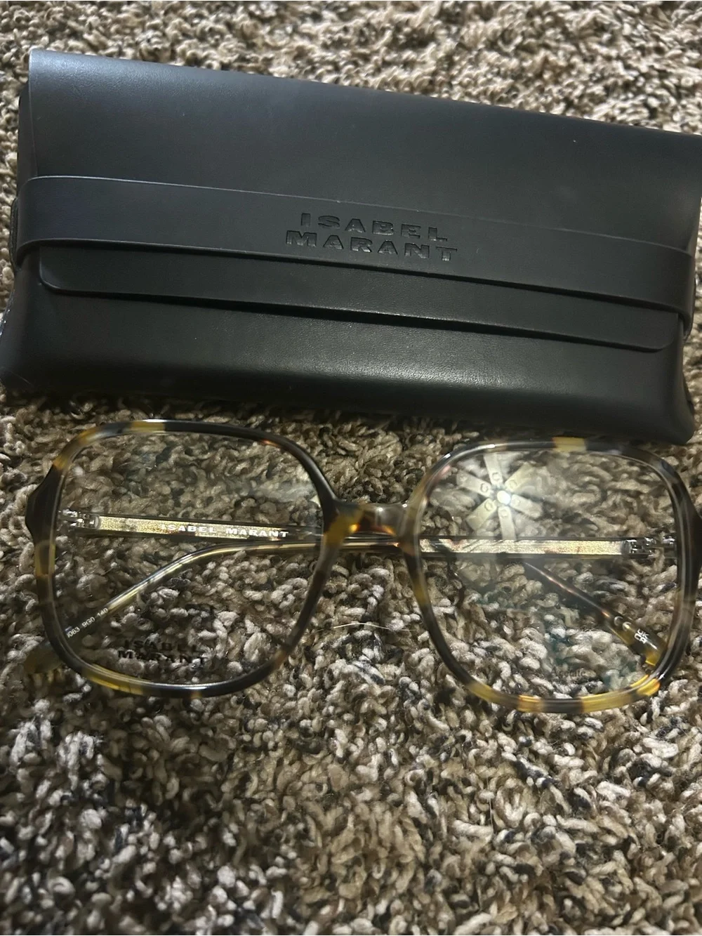 Isabel Marant Tortoise Shell Brown and Yellow Optical Glasses